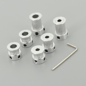 GKTools Các bộ phận máy in 3D GT2 Thời gian ròng rọc 2GT 20 răng có 3/3.17/4/5/6/6,35/7/8 mm