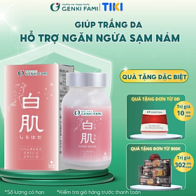 Viên Uống Trắng Da, Ngăn Ngừa Sạm Nám Từ Thiên Nhiên Shiro Hada Genki Fami Nhật Bản
