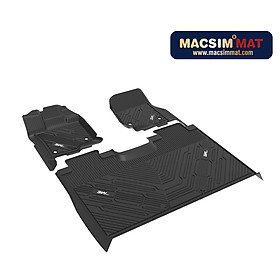 Thảm lót sàn xe ô tô Ford F150 2012-đến nay Nhãn hiệu Macsim 3W chất liệu nhựa TPE đúc khuôn cao cấp - màu đen.,