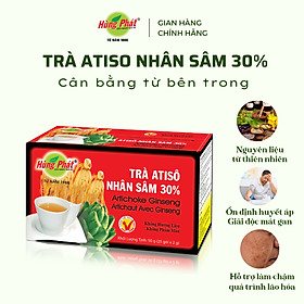 Trà Atisô Nhân Sâm Hỗ Trợ Tăng Cường Sức Khỏe Thanh Lọc Cơ Thể Hộp 25 Gói - Thương hiệu Hùng Phát