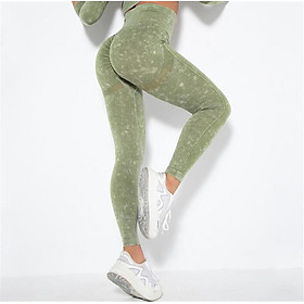 1/2pcs Rửa liền mạch nữ Yoga tập thể thao hoạt động thể dục thể thao thể thao tập thể dục tập luyện Scrunch quần legging squat bằng chứng trang phục trang phục Color: wine pant Size: S