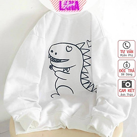 Áo Sweater Tay Dài Áo Sweater Nỉ Ngoại Chất Đẹp Unisex Nam Nữ, Áo Sweater Nỉ Unisex Tay Dài Form Rộng Nam Nữ Hai Màu Đen Trắng Cực Đẹp Áo Sweater, Áo nỉ  chất cao cấp Ulzzang form unisex dài tay nam nữ