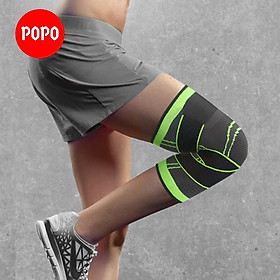 Băng quấn đầu gối tập gym, khớp gối thể thao chạy bộ tránh chấn thương siêu co giãn có dây đai cố định hiện đại POPO