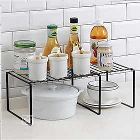 Kệ gấp gọn đa năng bằng sắt cao cấp- Kệ nhà bếp xếp gọn, kệ úp bình ly, chén dĩa, kệ để gia vị, kệ nhà tắm phong cách hiện đại, chọn màu theo ý