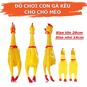 Hình ảnh Đồ Chơi Con Gà Trống Kêu Có Còi Chút Chít Cho Chó Mèo