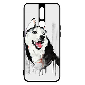 Ốp lưng dành cho điện thoại Oppo F11 Pro Husky Dog - Hàng Chính Hãng