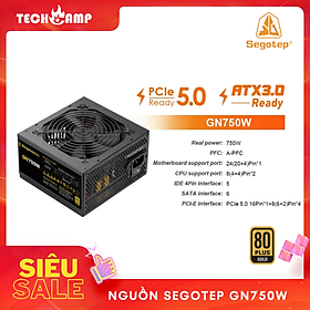 Mua Nguồn SEGOTEP GN750W 80 PLUS GOLD PCIE 5.0 ATX 3.0 - Non Modular - Hàng chính hãng