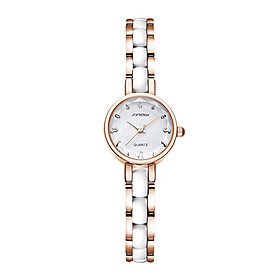 Đồng hồ đeo tay nữ tinh tế Sinobi thanh lịch  thời gian chính xác -Màu trắng