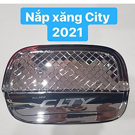 Ốp Nắp Bình Xăng xe Honda City 2021- 2022 Mạ Crom Cao Cấp