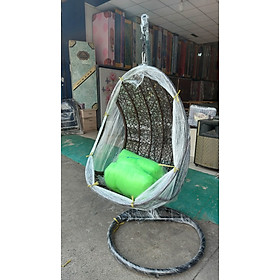 Mua Xích đu sân vườn Juno Sofa cây cong lồng mây nhựa đan 1m x 1m x cao 1m75