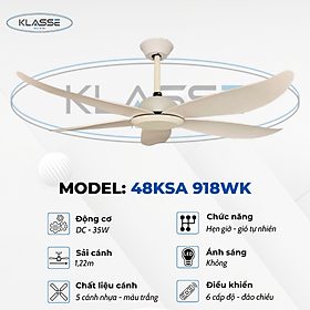 Mua Quạt trần không đèn Klasse 48KSA 918WK Hàng chính hãng