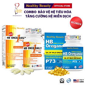 ComBo HB Once Daily Multi & HB Oreganol P73 Healthy Beauty Tăng Cường Hệ