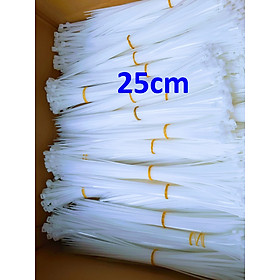 1 Kg Dây Rút Nhựa Dây Thít Nhựa Dài 25cm Loại Nylon PA66 Cao Cấp