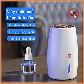 Máy đuổi muỗi bằng tinh dầu BR05, Thông minh hẹn giờ ,khuếch tán nhanh không khí, đuổi muỗi hiệu quả an toàn với trẻ nhỏ