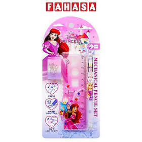 Vỉ Bút Chì Bấm Princess 0.5 mm - Kèm Gôm + Thước - iiGEN IG990537
