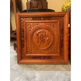 Mua Tranh treo tường chữ phúc bằng gỗ hương đỏ 55×55×3.5cm