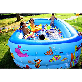 Mua Bể Bơi Phao 2M1 3 tầng hàng Cao cấp (Tặng bộ miếng vá + h.d sử dụng)
