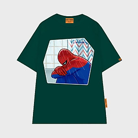 Áo thun unisex người nhện ngồi khóc trong góc I'm lonely spider verse