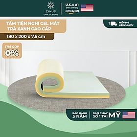 Mua Topper Tấm Tiện Nghi Trà Xanh Gel Mát Làm Mềm Nệm Cao Cấp Zinus - Green Tea Memory Foam 180*200*7.5cm