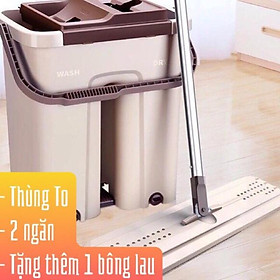 Mua XẢ HÀNG BỘ LAU NHÀ CAO CẤP LAU CỰC SẠCH  HAI BÔNG LAU  MĂM LAU HÌNH CHỮ NHẬT SANG TRỌNG