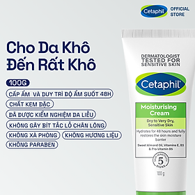 Kem dưỡng ẩm cho da nhạy cảm Cetaphil Moisturizing Cream 100g
