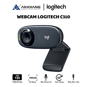 Mua Webcam Logitech C310 HD 720p/30fps Fluid Crystal - Tự điều chỉnh ánh sáng RightLight 2 - Hàng Chính Hãng - Bảo hành 2 năm