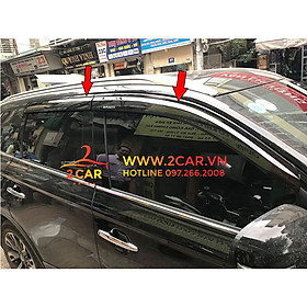 Vè che mưa xe Outlander 2018 2019 2020 2021 nhựa đen Thái cao cấp - Giá 1 bộ