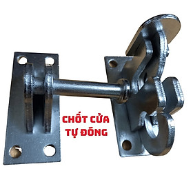 Bộ chốt cửa thông minh tự đóng cho cửa cổng , cửa nhà hàng cao câp cắt CNC loại dày tặng kèm ốc vít