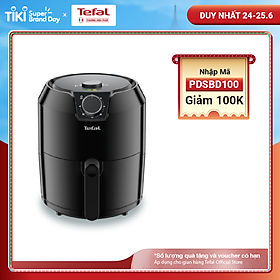 Nồi chiên không dầu Tefal EY201866 - Dung tích lớn XL 4.2L- Công suất 1500W - Lòng nồi bằng thép không rỉ phủ chống dính - Hàng chính hãng