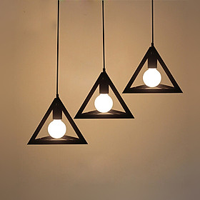 Mua Combo 3 đèn thả khối tam giác đa chiều trang trí kèm bóng LED chuyên dụng Goldseee