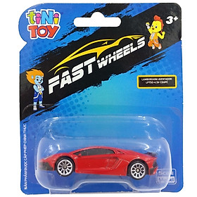 Đồ Chơi Xe Tốc Độ FastWheels 3 Inch - 342000S - Lamborghini Aventador LP700 4 SV Coupe - Màu Đỏ