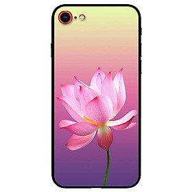 Ốp lưng dành cho iPhone 7 / iPhone 8 - iPhone Se 2020 - 7 Plus / 8 Plus mẫu Sen Nền Tím Vàng