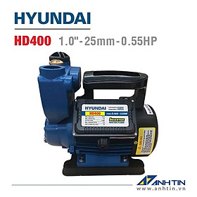 Mua Máy bơm nước đa năng HYUNDAI HD400 | Công suất 400W | 25 mm/ 1 inch | Cột áp 35m - Cột hút 9m