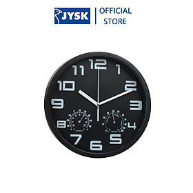 Mua Đồng hồ treo tường | JYSK Sejer | nhựa | đen | DK25cm