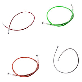 4 Pieces 120cm Universal Motorcycle Brake Braided Hose Line Pipe