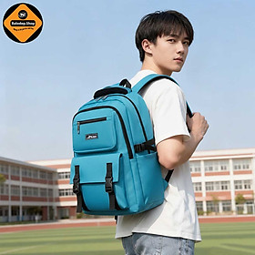 Balo Học Sinh Trung Học Đựng Laptop 15.6 Inch Cao Cấp Xbags Sea Blue XB3201, Chống Nước, Hiện Đại Trẻ Trung!
