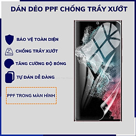 Dán dẻo PPF s23 ultra trong suốt hoặc nhám chống bám vân tay bảo vệ điện thoại mua 1 tặng 1 huỳnh tân store