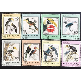 Bộ Tem Sưu Tầm Việt Nam Chủ Đề Bảo Vệ Các Loài Chim Quý Hiếm - 8 Con Stamps