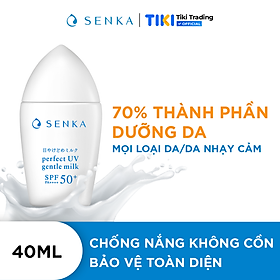 Sữa chống nắng cho da nhạy cảm Senka Perfect UV Gentle Milk A 40ml