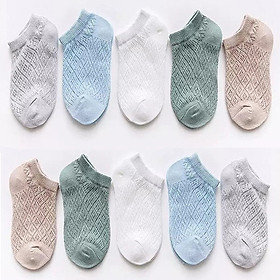 Bộ 10 đôi tất lưới xuất Nhật cho bé - Màu ngẫu nhiên