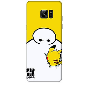 Ốp lưng dành cho điện thoại  SAMSUNG GALAXY NOTE FE hinh Big Hero Pikachu