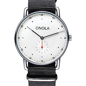 ONOLA 3806 Men Quartz Watch Leather Nylon Band Fashion Multifunction Wristwatch 3ATM Watches