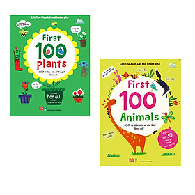 Lift-The-Flap - Lật Mở Khám Phá - First 100 Animals + First 100 Plants