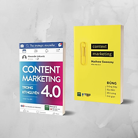 Combo 2 cuốn Cẩm nang cho dân Content (Context Marketing + Content Marketing trong kỷ nguyên 4.0)  - Bản Quyền