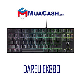 Mua Bàn phím cơ giá rẻ DareU EK880 RGB Brown switch hàng chính hãng