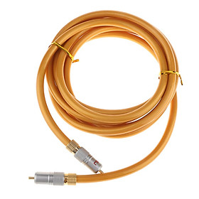 Gold Digital Audio Video Coaxial Cable RCA To RCA Male 75ohm Coax Wire Cord