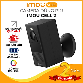 Mua Camera wifi dùng pin Imou Cell 2 IPC-B46LP - Độ phân giải cao 4MP  có còi báo lớn  có màu ban đêm  đàm thoại 2 chiều - Hàng chính hãng
