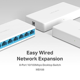Mua Bộ chia tín hiệu mạng 8 cổng switch 8 port 10/100Mbps Mercusys MS108 - Hàng chính hãng