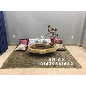 Mua Thảm lông nâu chuột chụp hình - lót sàn