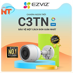 Camera Wifi EZVIZ C3TN 1080P, tích hợp Mic thu âm, chống bụi và nước IP67 - Hàng chính hãng